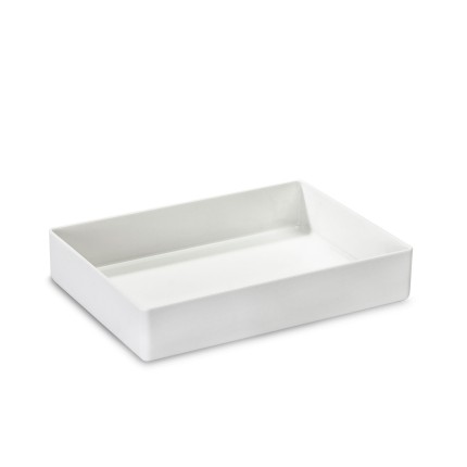 Plateau rectangulaire pour les articles de toilette et les kits de bain