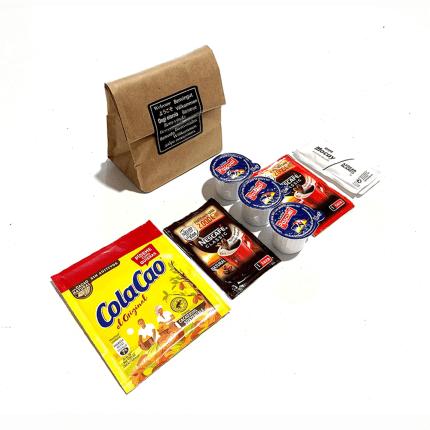 kit alimentaire de base petit déjeuner avec cola cao